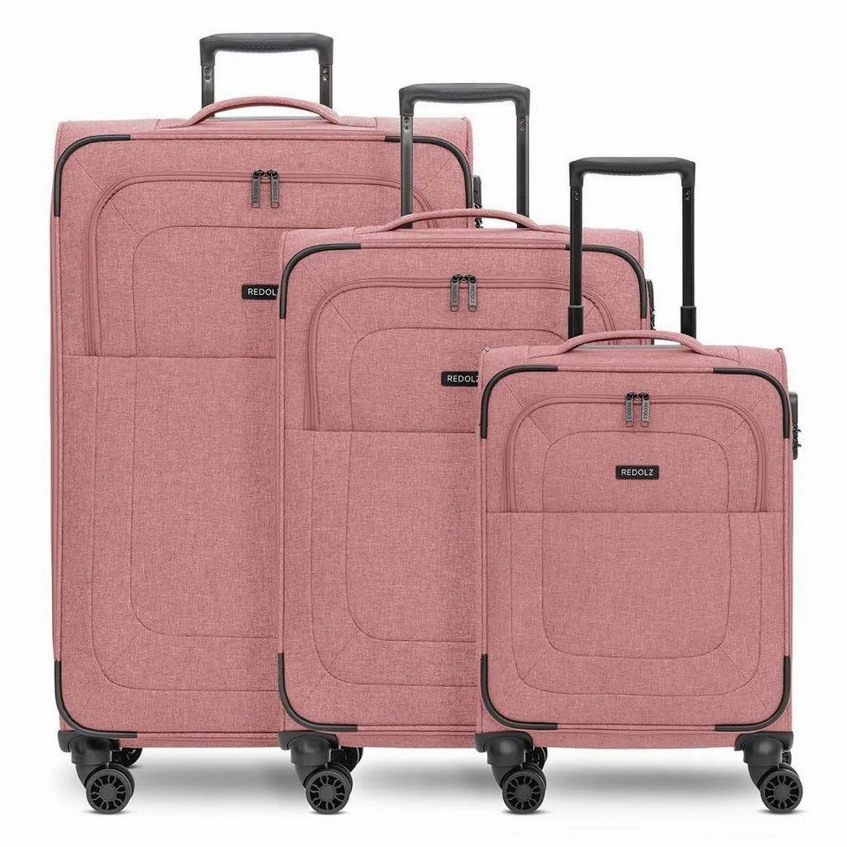 Redolz Trolleyset Essentials 12, 3-teilig, 4 Rollen, geräuscharm