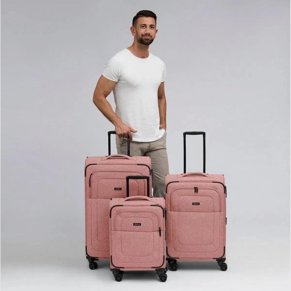 Redolz Trolleyset Essentials 12, 3-teilig, 4 Rollen, geräuscharm 2