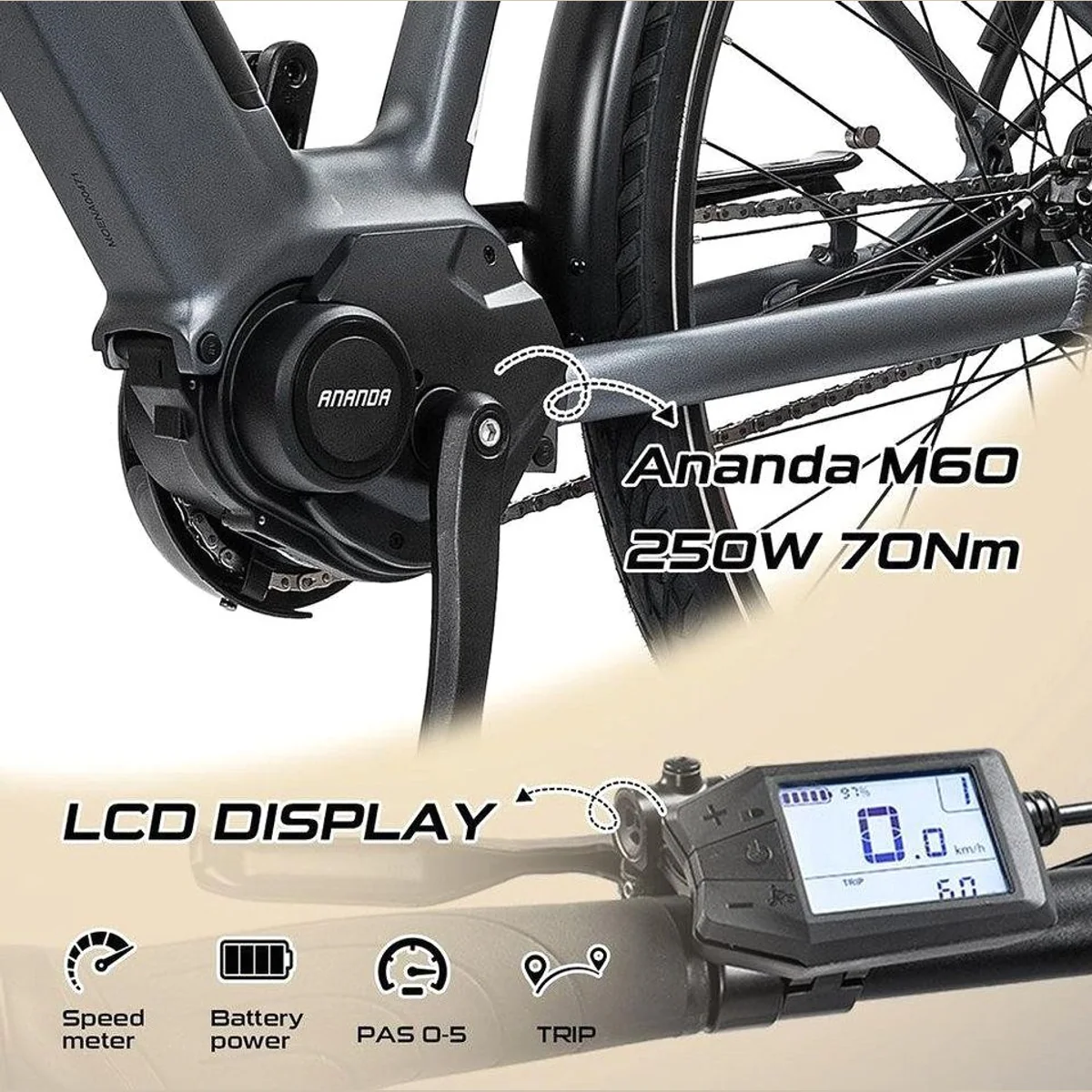 REX Commuter+ E-Bike, 28 Zoll, 7-Gang-Nabenschaltung, Mittelmotor, 120 km Reichweite 2