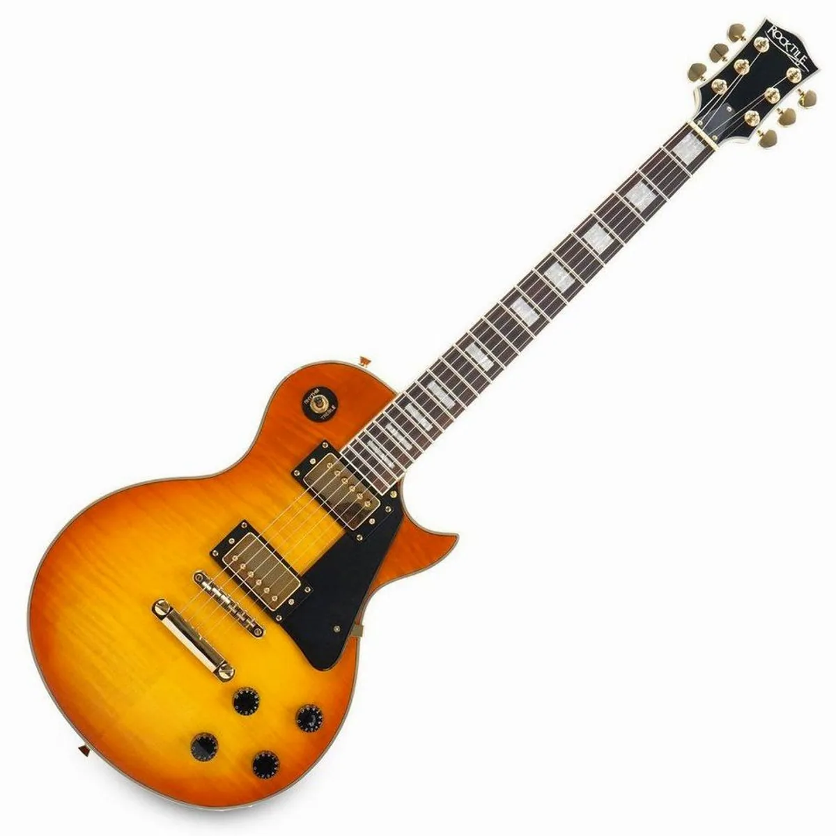 Rocktile Pro L-200 E-Gitarre, Mahagoni-Korpus, 2 Humbucker