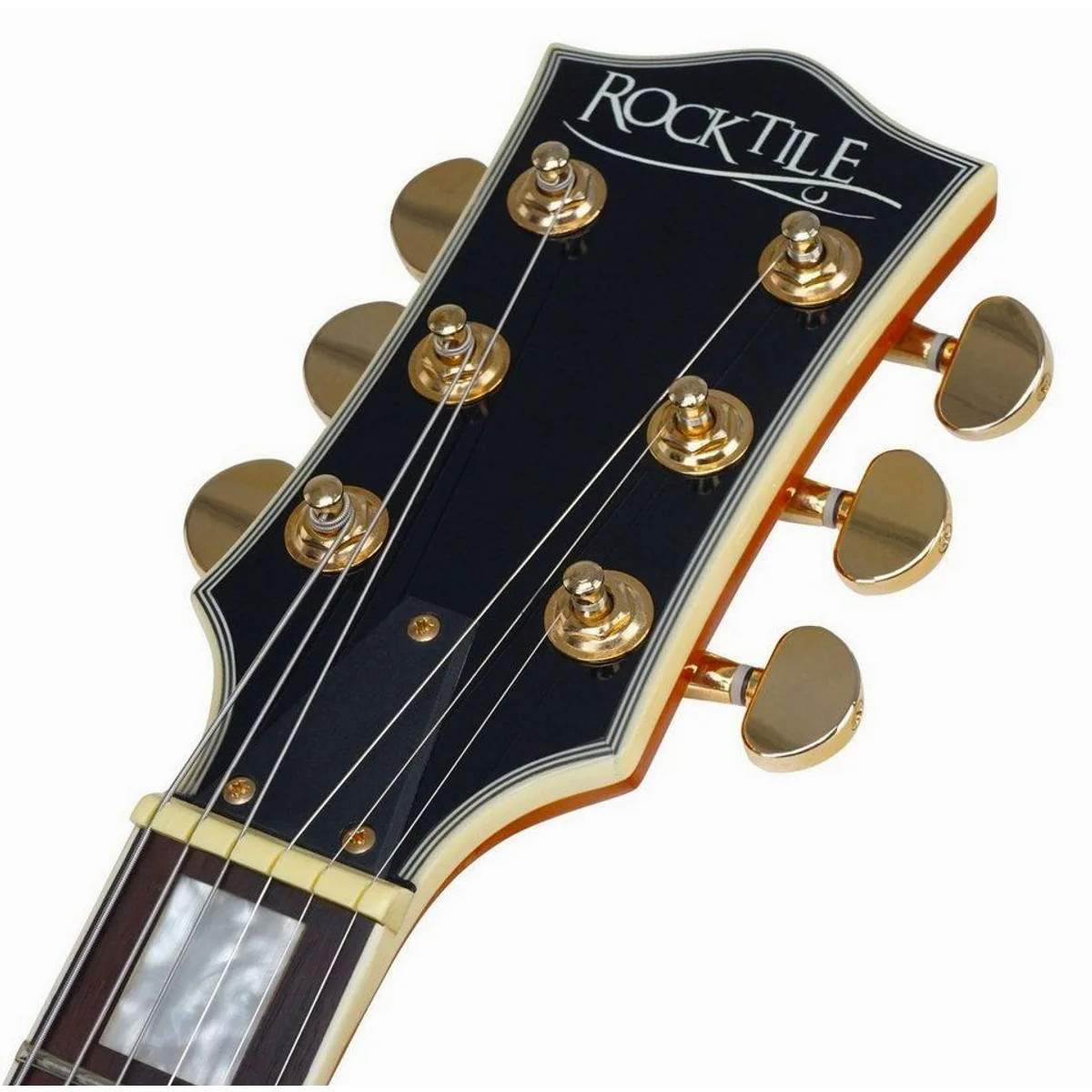 Rocktile Pro L-200 E-Gitarre, Mahagoni-Korpus, 2 Humbucker 3