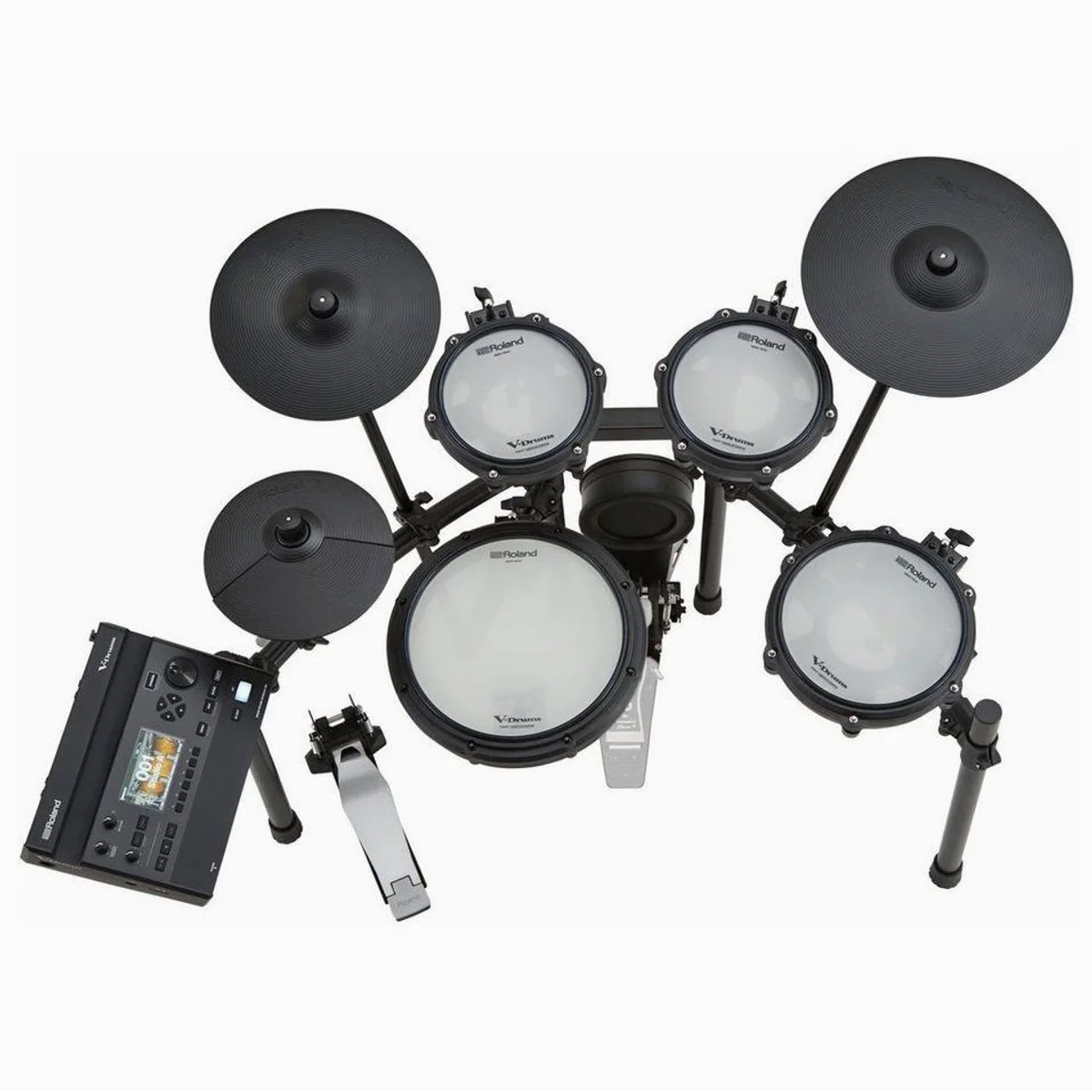 Roland E-Drum TD313, kompaktes Set, erweiterbares V31 Modul, Bluetooth Audio 4