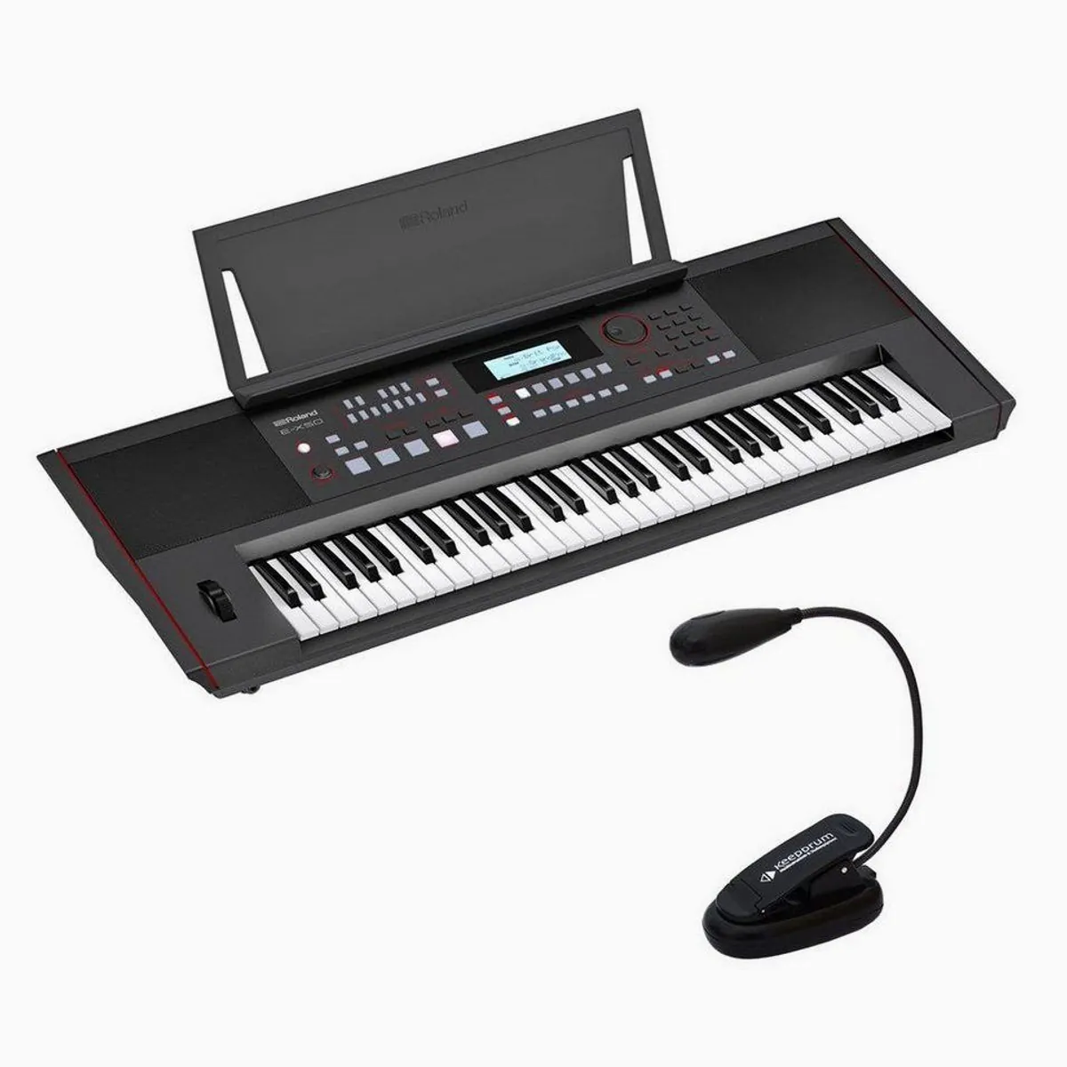 Roland E-X50 Entertainment Keyboard, vielseitige Sounds, Bluetooth Audio, Notenleuchte
