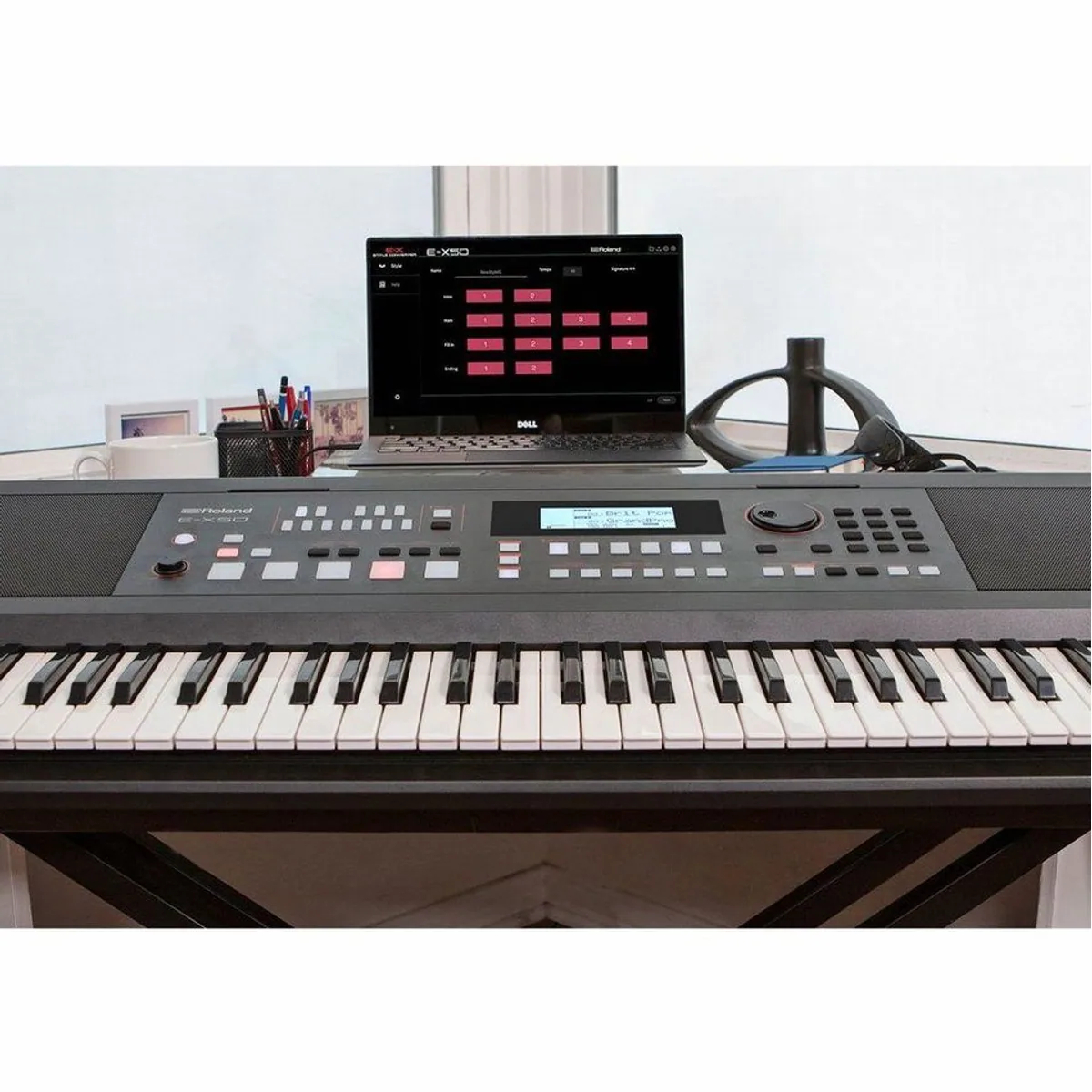 Roland E-X50 Entertainment Keyboard, vielseitige Sounds, Bluetooth Audio, Notenleuchte 5