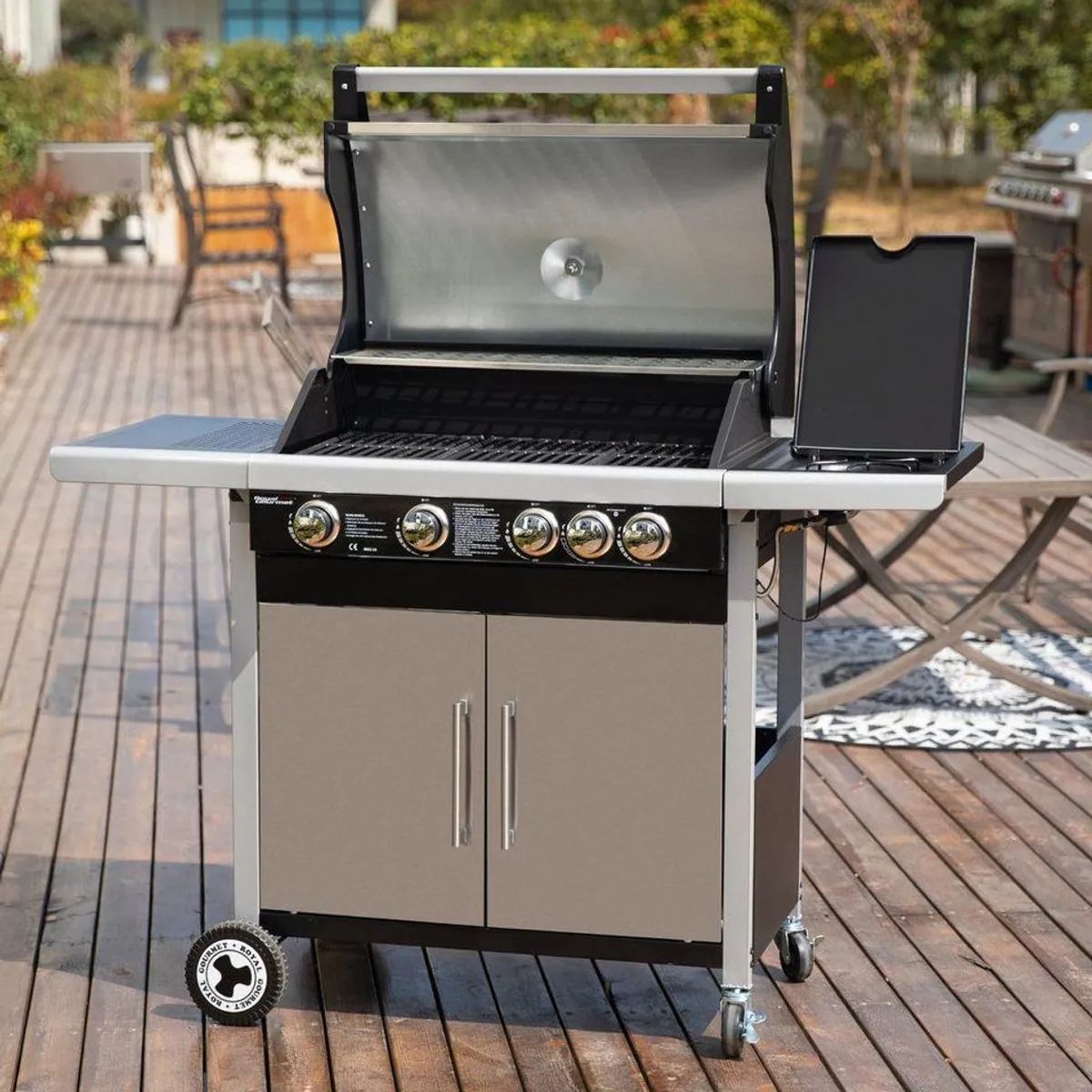 Royal Gourmet GE4001SE Gasgrill, 4 Brenner + Seitenbrenner, 14,5 kW Leistung 3