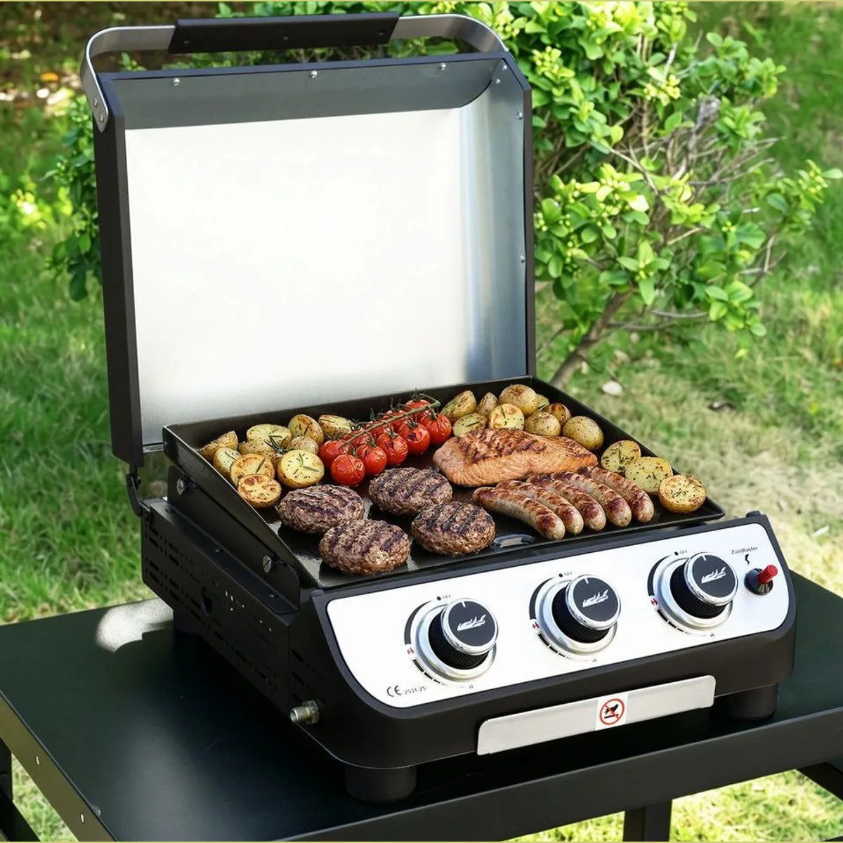 Royal Gourmet Gasgrill mit Deckel, 3 Brenner, 7,5 kW Leistung 4