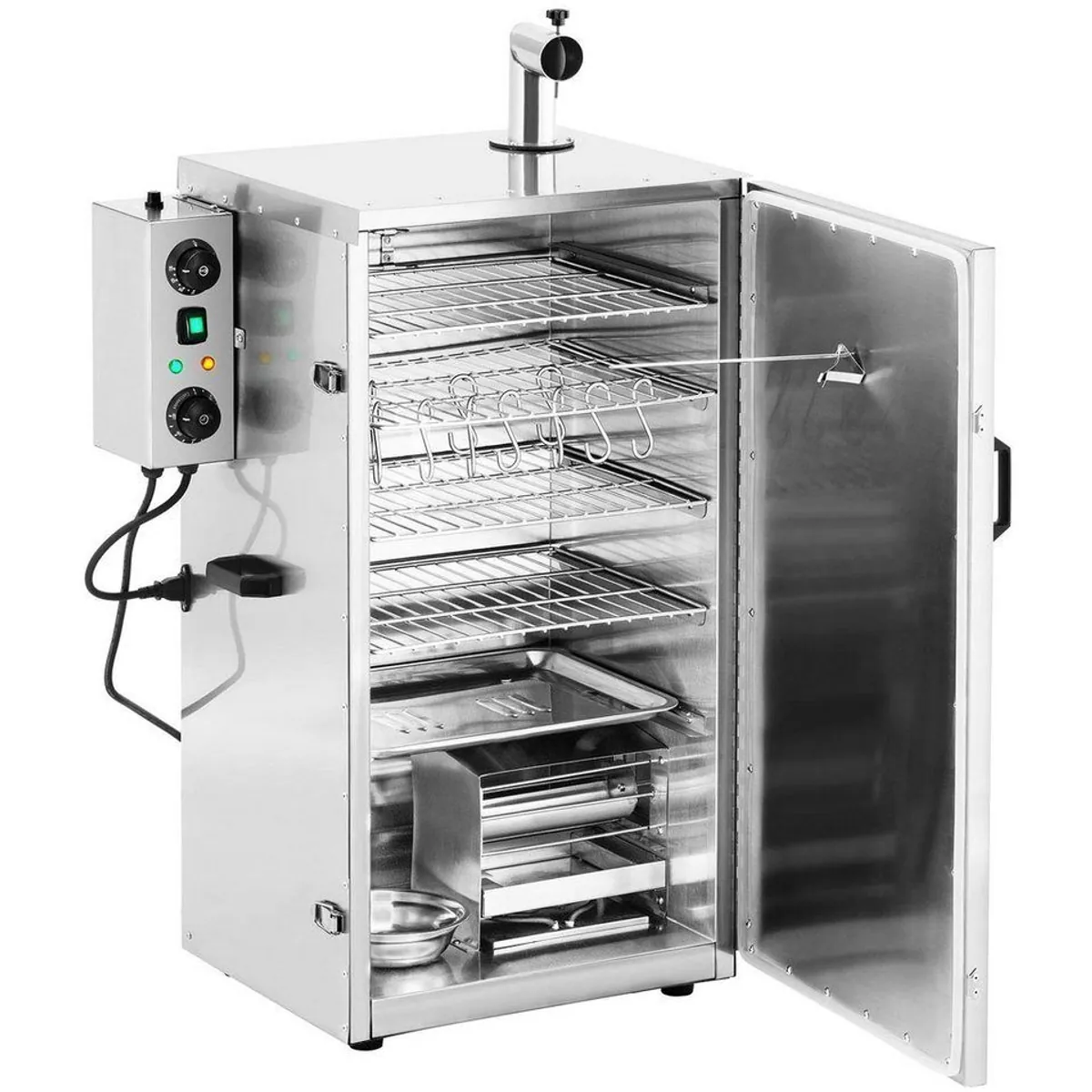 Royal Catering Räucherofen RC-FS870, 105 L, 4 Roste, Edelstahl — vielseitig, Timerfunktion, einfache Reinigung 2