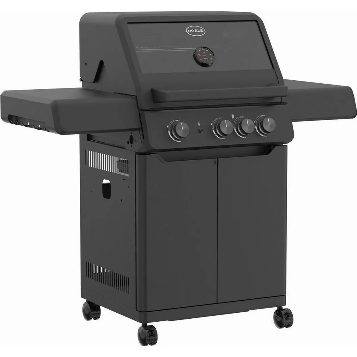 RÖSLE Gasgrill ALLFLAME Peer 3, 3 HEATSPIRE-Brenner, 450 °C, klappbare Seitentische