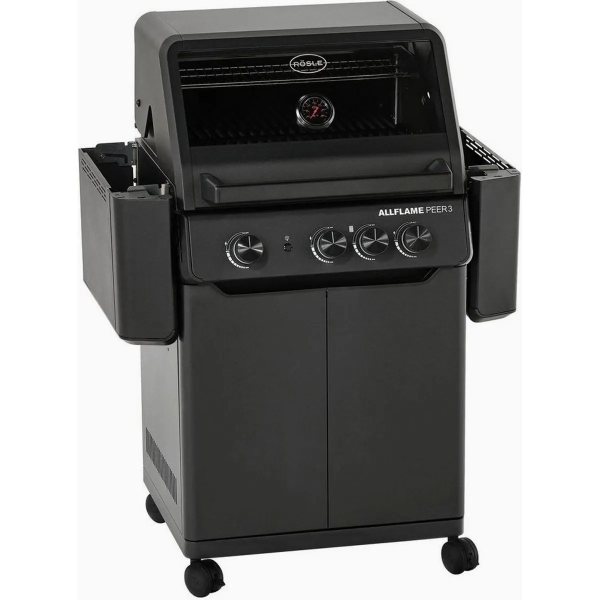 RÖSLE Gasgrill ALLFLAME Peer 3, 3 HEATSPIRE-Brenner, 450 °C, klappbare Seitentische 2