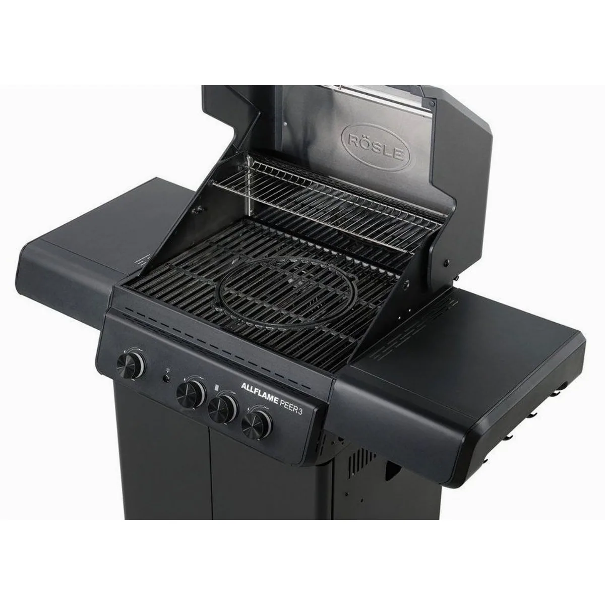 RÖSLE Gasgrill ALLFLAME Peer 3, 3 HEATSPIRE-Brenner, 450 °C, klappbare Seitentische 3