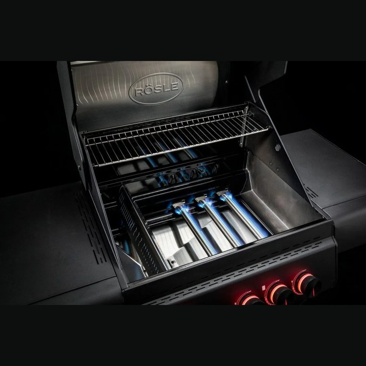 RÖSLE Gasgrill ALLFLAME Peer 3, 3 HEATSPIRE-Brenner, 450 °C, klappbare Seitentische 4
