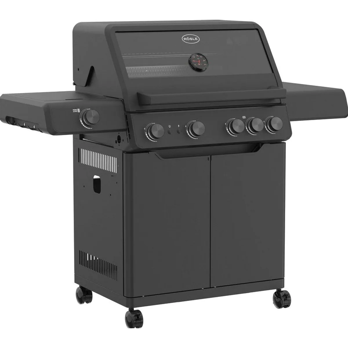 RÖSLE Gasgrill ALLFLAME Hero 4, 4 HEATSPIRE-Brenner, PRIMEZONE, BACKBURNER
