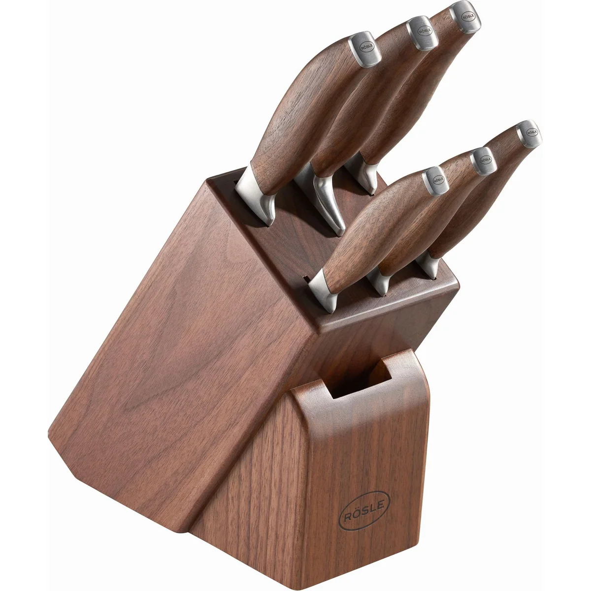 Rösle Messerblock Passion, 7-teilig, Echtholz und Edelstahl