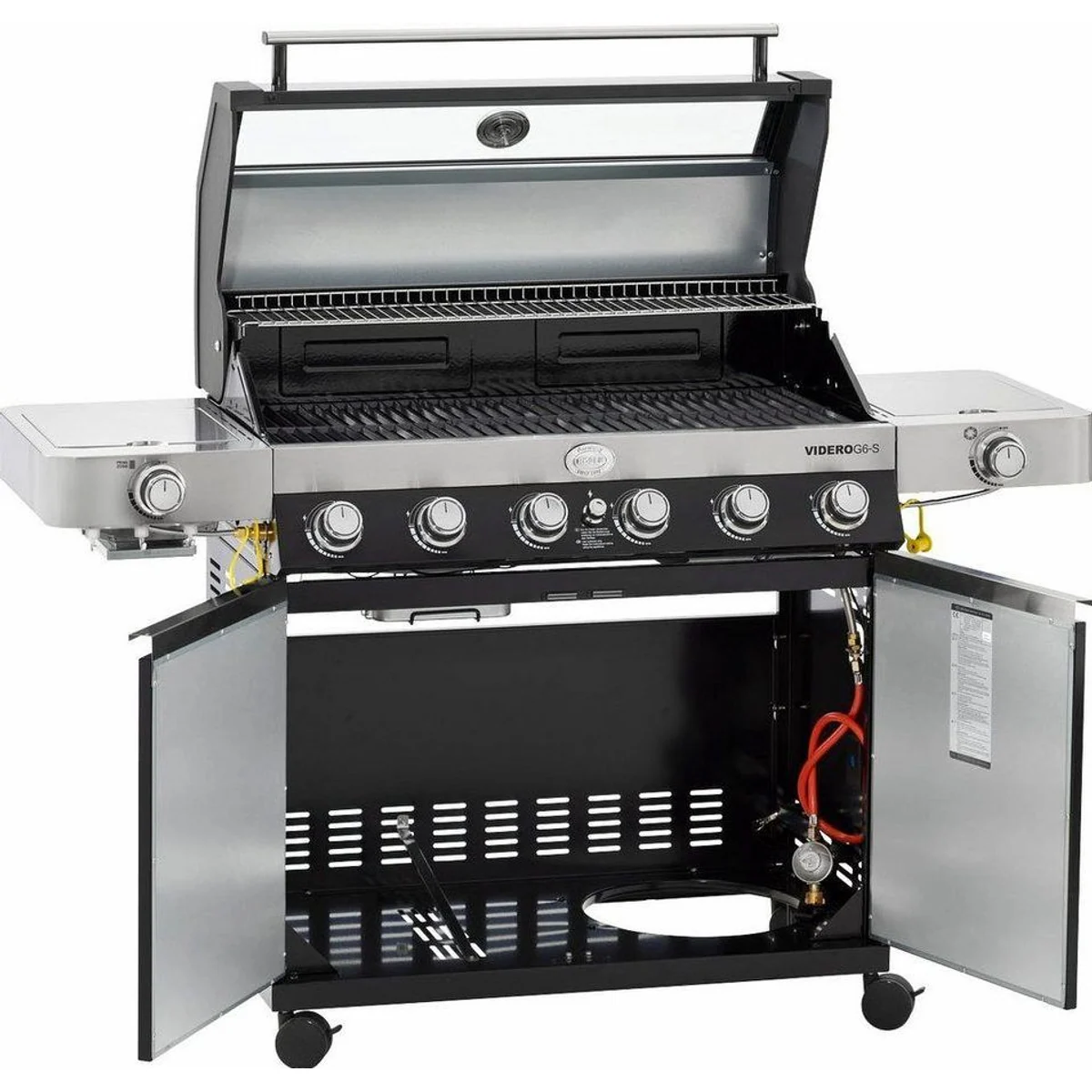 RÖSLE VIDERO G6-S Gasgrill, 6 Brenner, Primezone & VARIO+ System 3