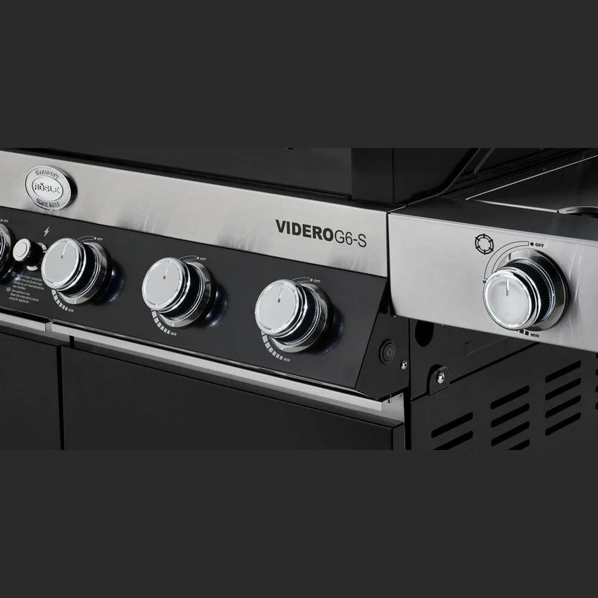 RÖSLE VIDERO G6-S Gasgrill, 6 Brenner, Primezone & VARIO+ System 5