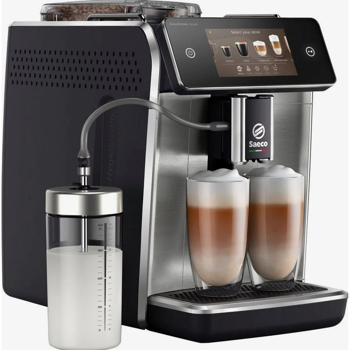Saeco GranAroma Deluxe SM6685/00, personalisierbarer Kaffee, WLAN-fähig, Farbdisplay 2