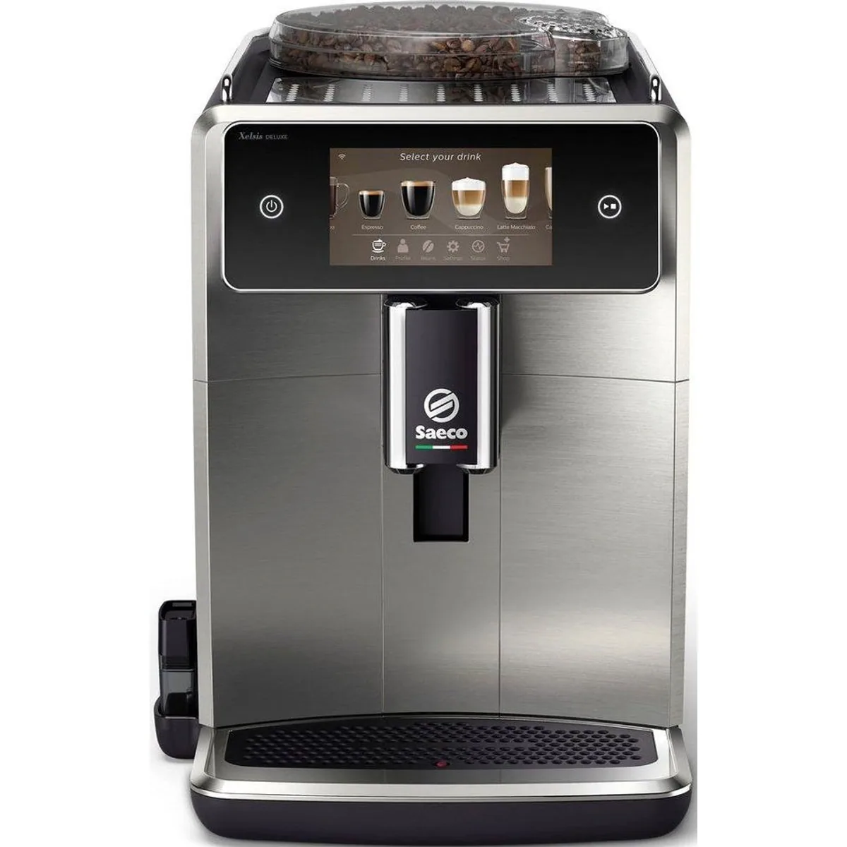 Saeco Xelsis Deluxe SM8785/00, 22 Kaffeespezialitäten, 8 Benutzerprofile, 5" Touchscreen 4