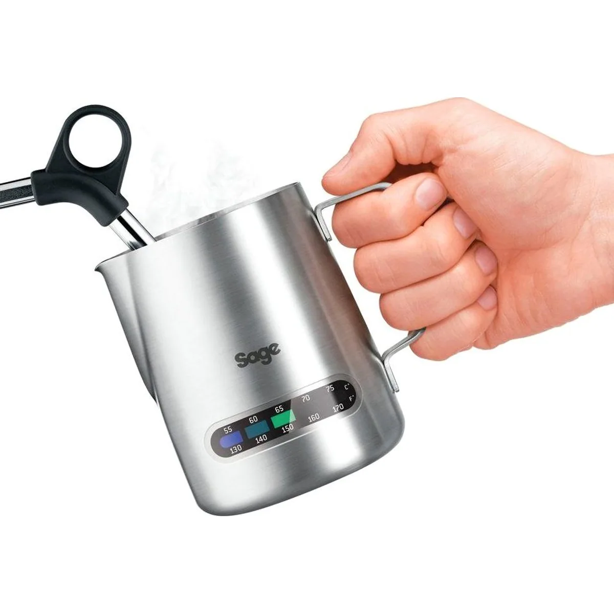 Sage The Barista Express Espressomaschine, integriertes Kegelmahlwerk, Dampfdüse, PID-Regler 4