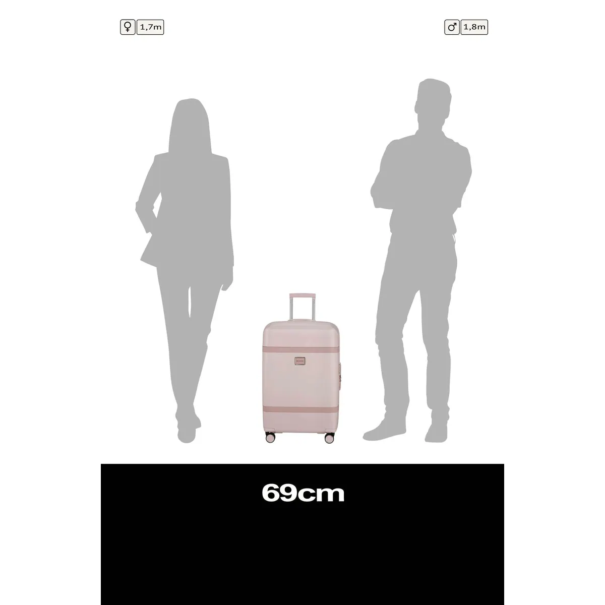 Samsonite IMAGE Hartschalen-Trolley, 4 Rollen, Teleskopgriff, Soft-Touch-Tragegriff 2
