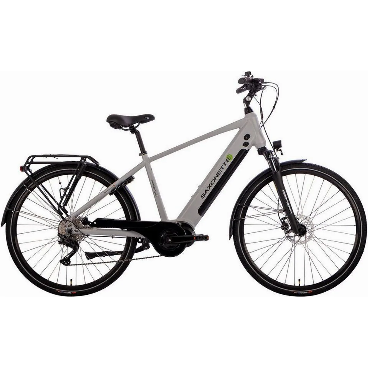 SAXONETTE Premium Sport E-Bike, 10 Gang, Mittelmotor, 522 Wh, hydraulische Scheibenbremsen