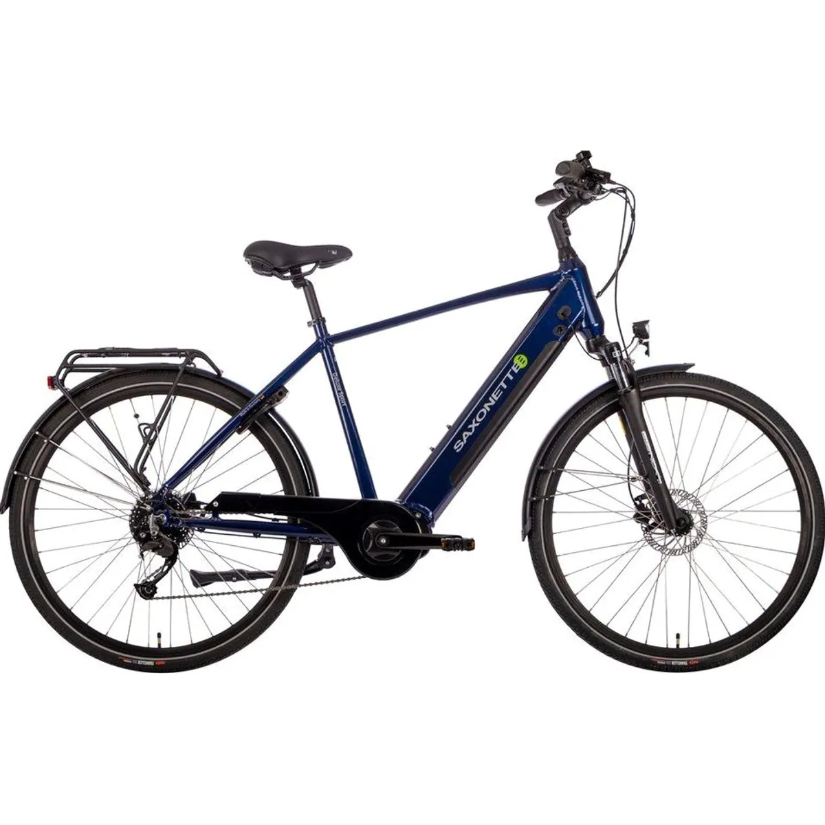 SAXONETTE E-Bike Cityrad Deluxe Sport, 9 Gang Shimano, Mittelmotor — kraftvoll, komfortabel, vielseitig