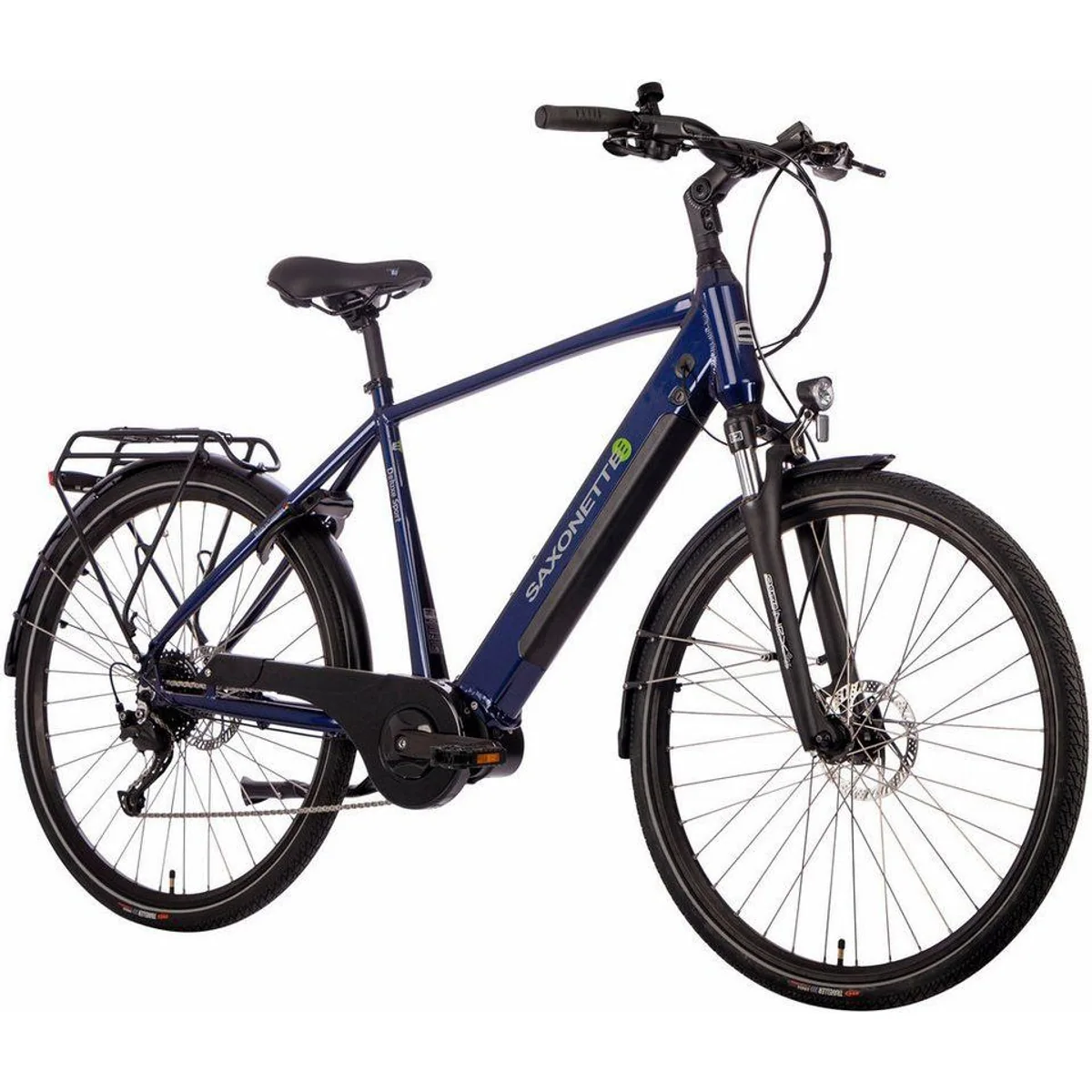 SAXONETTE E-Bike Cityrad Deluxe Sport, 9 Gang Shimano, Mittelmotor — kraftvoll, komfortabel, vielseitig 2