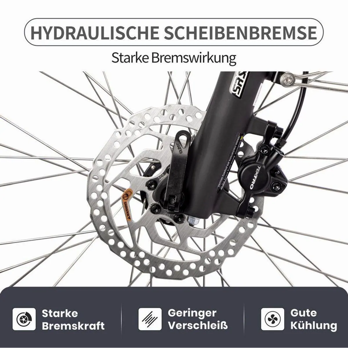 SAXXX E-Bike Trekkingrad QSW 28 Zoll, 250 W Mittelmotor, 10 Gang Shimano, Hydraulikbremsen 5