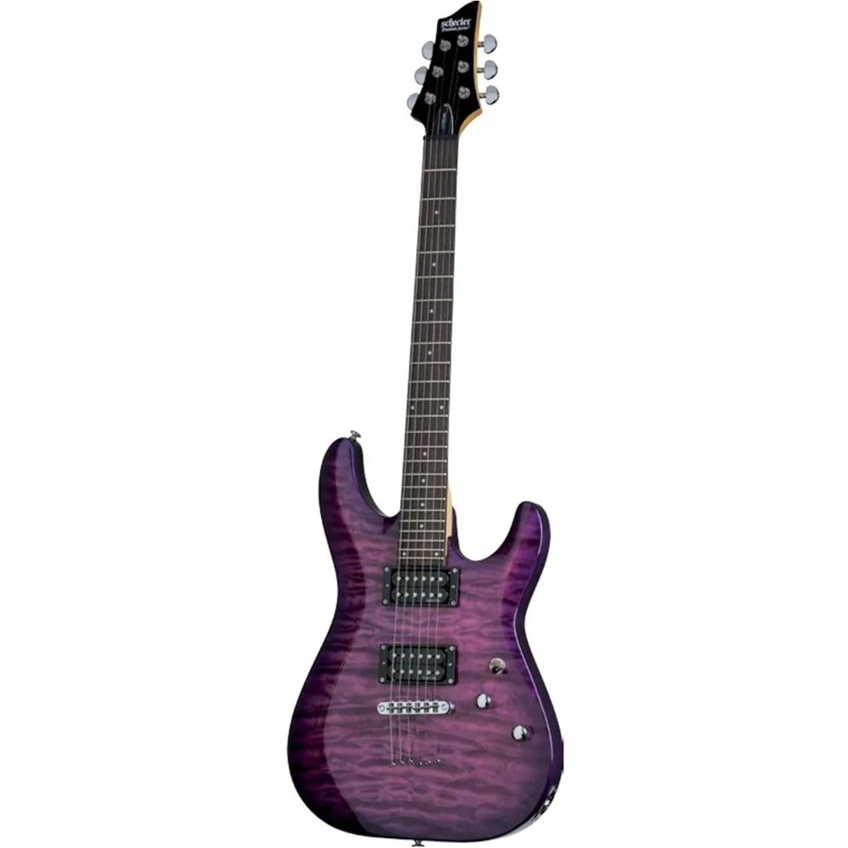 Schecter C-6 Plus Electric Magenta, E-Gitarre mit Humbuckern