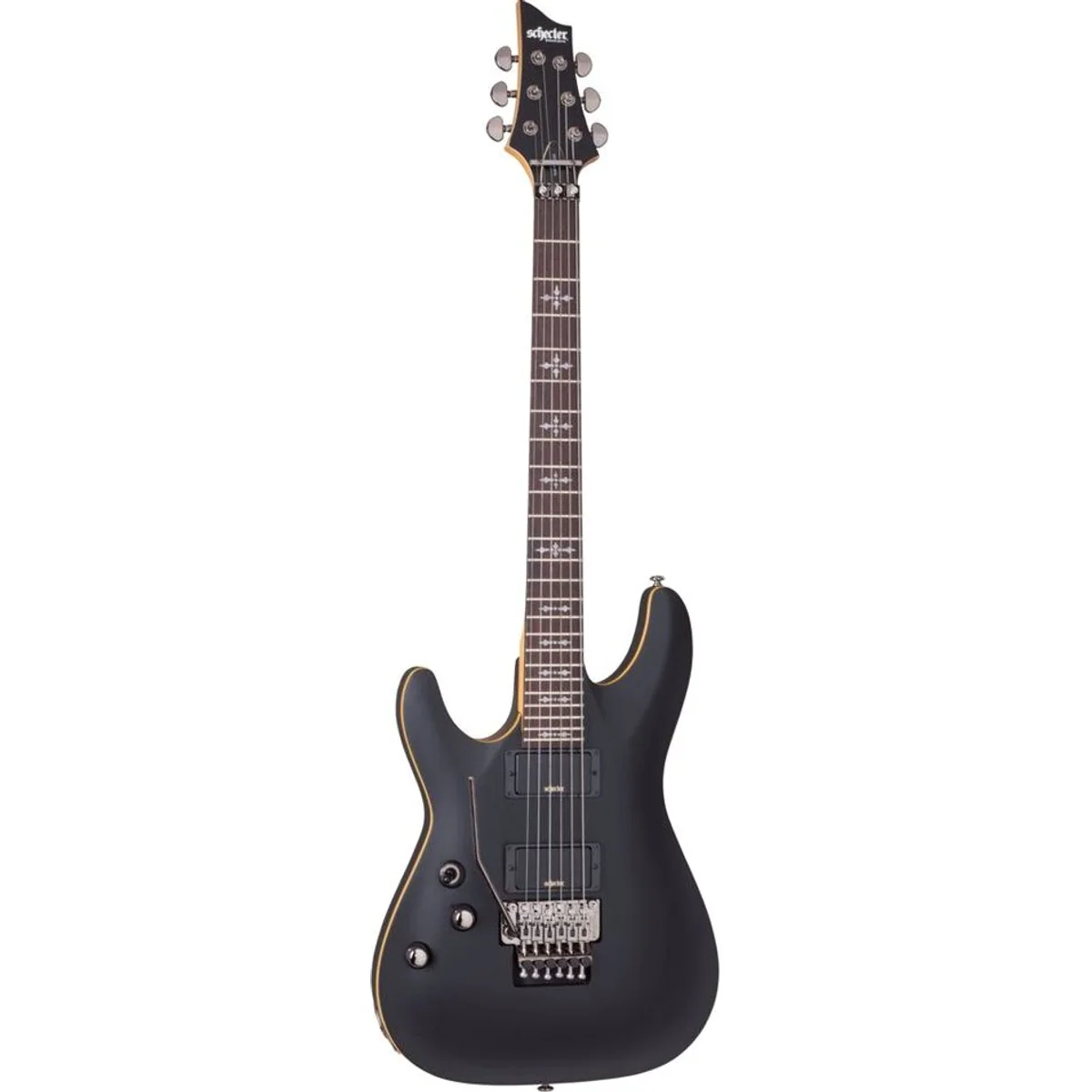 Schecter Demon 6 FR LH E-Gitarre, aktives Pickup-System, Floyd Rose Tremolo