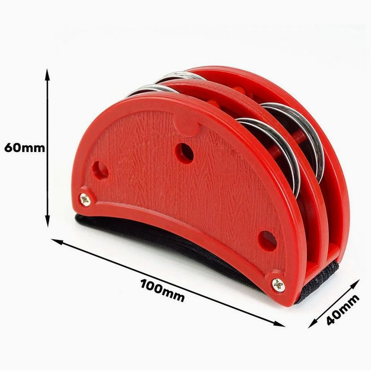 Schlagwerk CP82 Cajon mit Fuß-Tambourin-Set, ideal für Einsteiger, handgefertigt 3