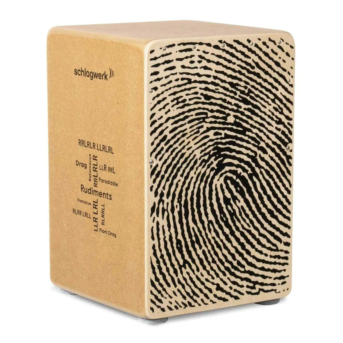 Schlagwerk CP82 Cajon mit Fuß-Tambourin-Set, ideal für Einsteiger, handgefertigt 5