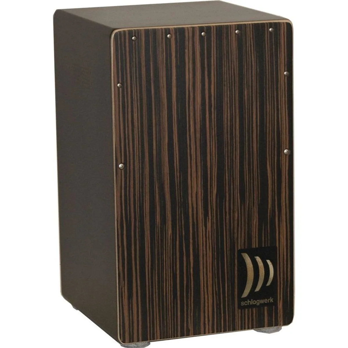 Schlagwerk 2InOne Deluxe Cajon CP 432 Makassar, kraftvoller Bass, einzigartiger Korpus, satter Snaresound