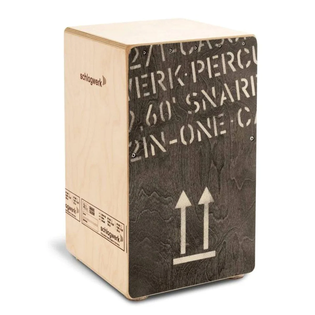 Schlagwerk CP 404BLK Cajon, kontrollierter Sound, hochwertige Materialien, Made in Germany