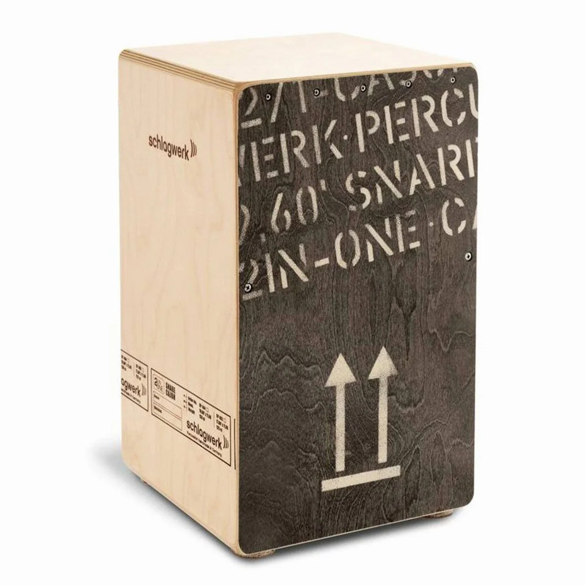 Schlagwerk CP 404BLK Cajon, kontrollierter Sound, hochwertige Materialien, Made in Germany 2