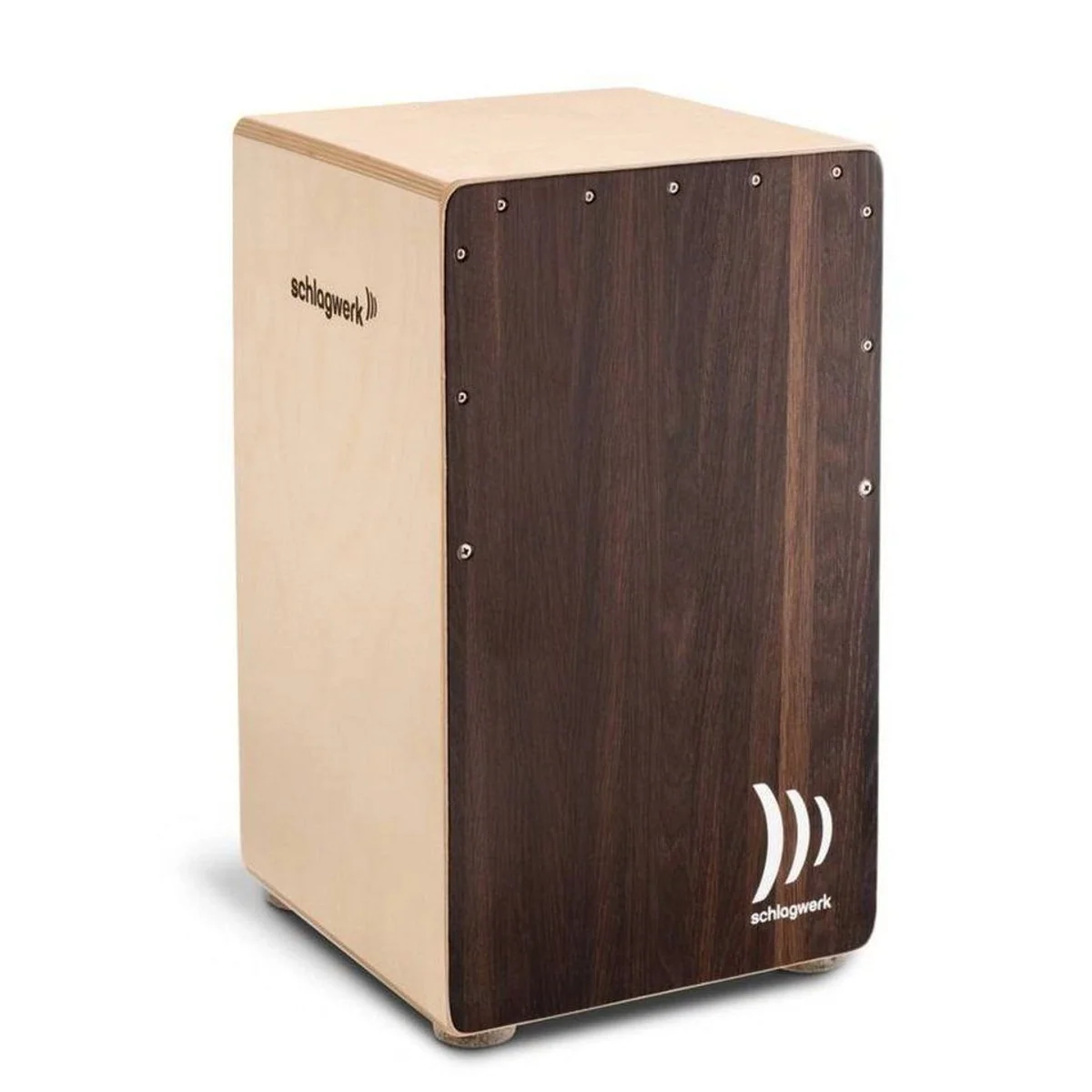 Schlagwerk 2InOne Cajon CP408, Dark Oak Furnier, 40 Spiralen Technik