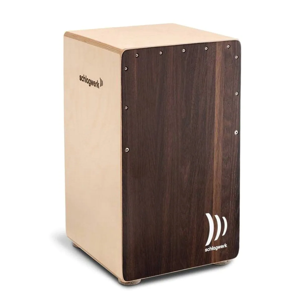 Schlagwerk 2InOne Cajon CP408, Dark Oak Furnier, 40 Spiralen Technik 2