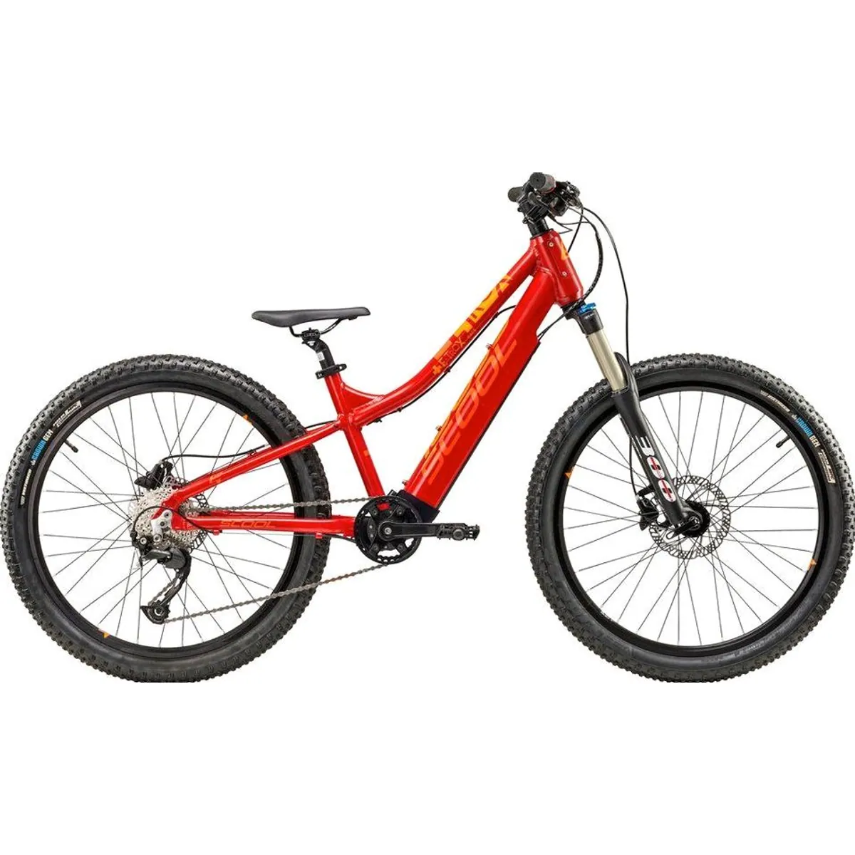 S’COOL e-troX race 24-9S Alivio, 9-Gang Shimano, Heckmotor, 252 Wh