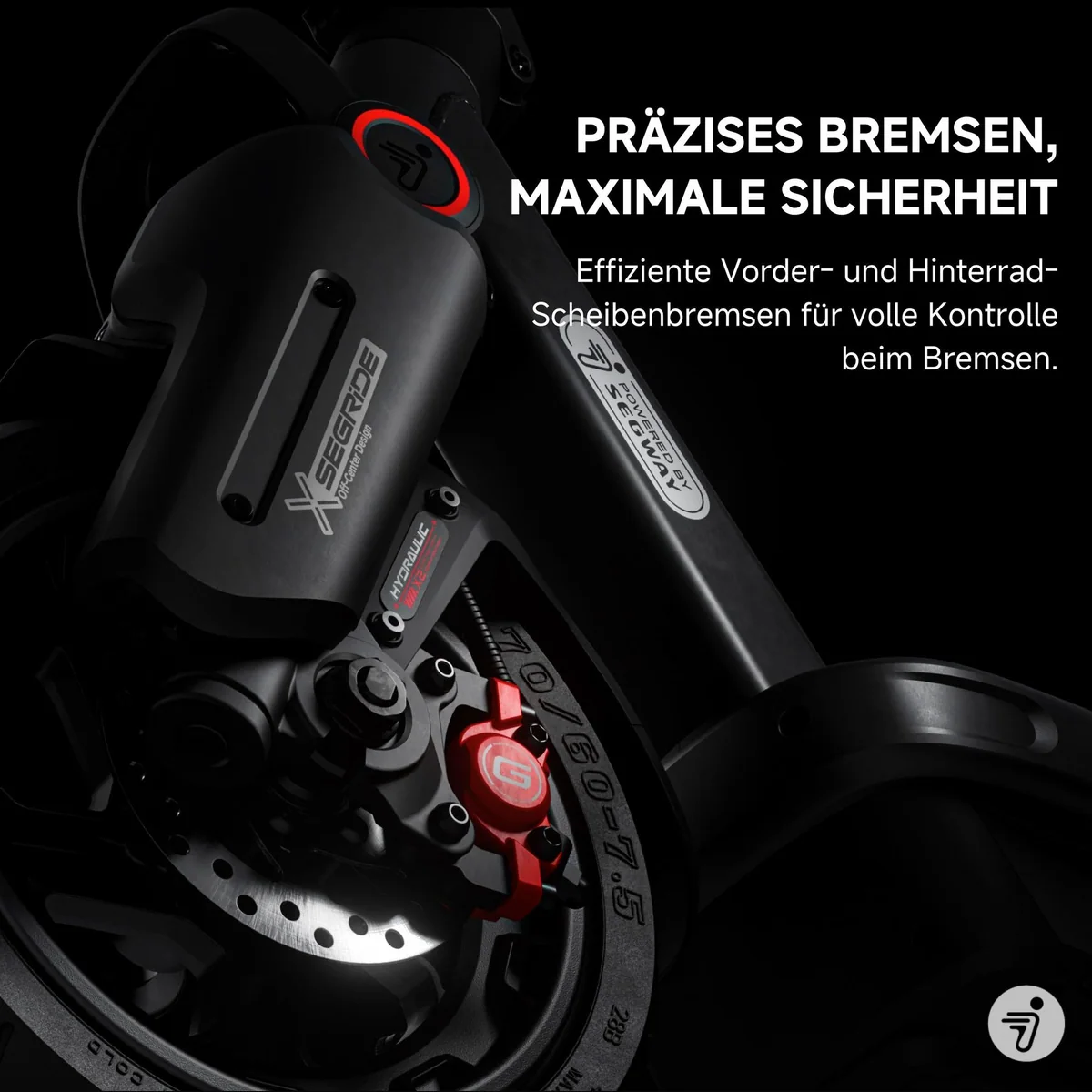 Segway MAX G3 D E-Scooter, 80 km Reichweite, 20 km/h, Smart Display, IPX6 4