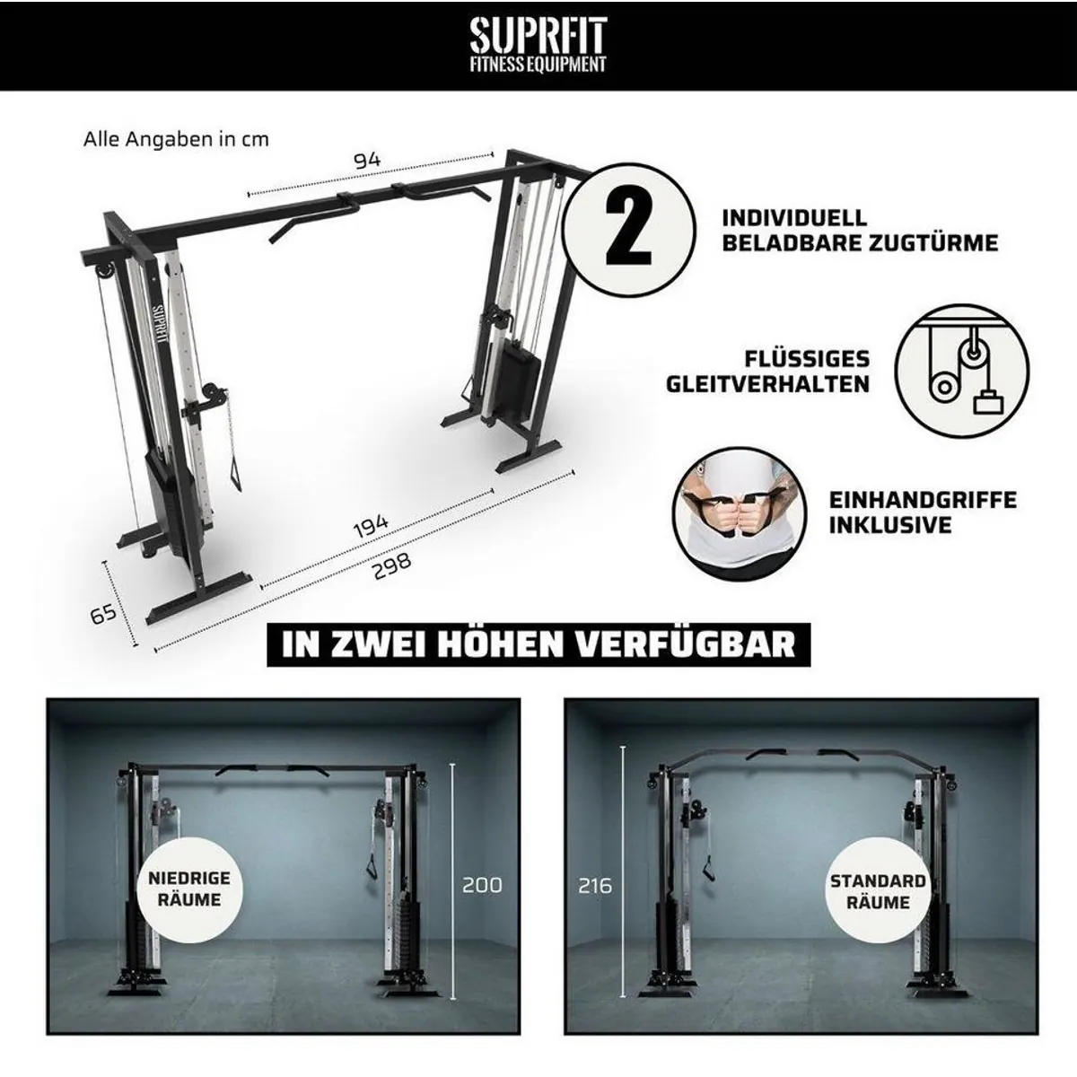 SF SUPRFIT Hallador Kraftstation, vielseitige Cable Station für Zuhause 2