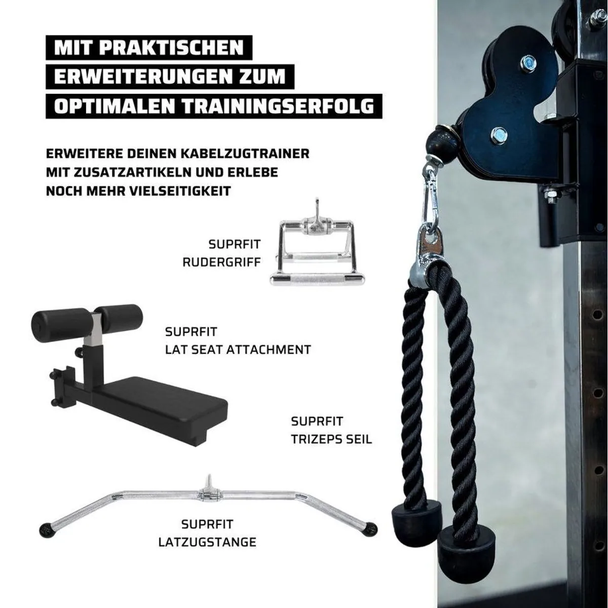 SF SUPRFIT Hallador Kraftstation, vielseitige Cable Station für Zuhause 5