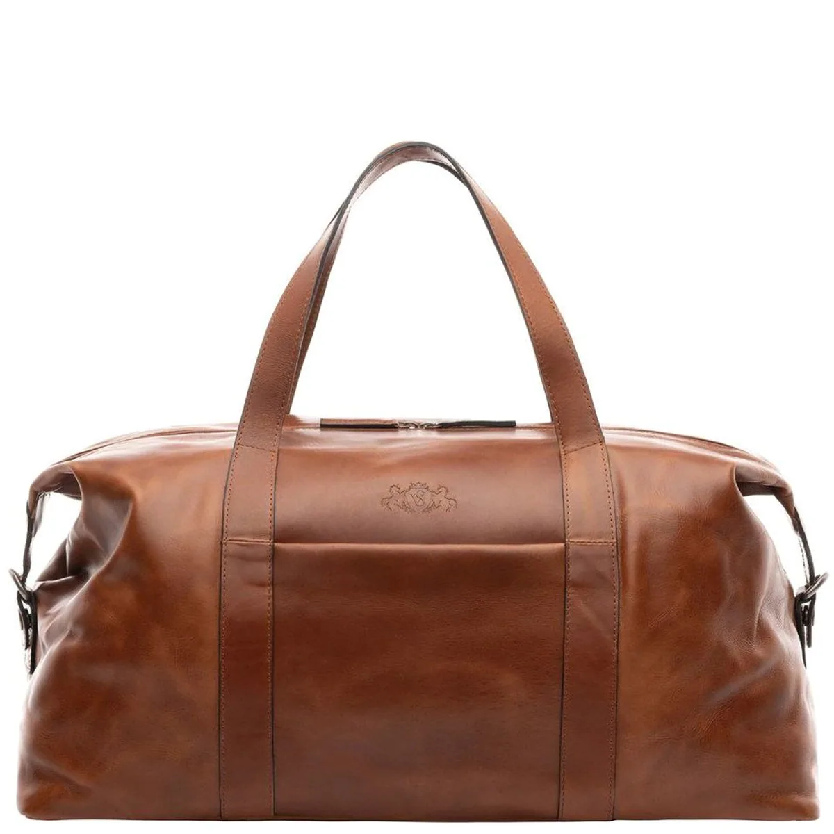 SID & VAIN AUBURN Reisetasche, hochwertiges Leder, vielseitig einsetzbar, großes Format
