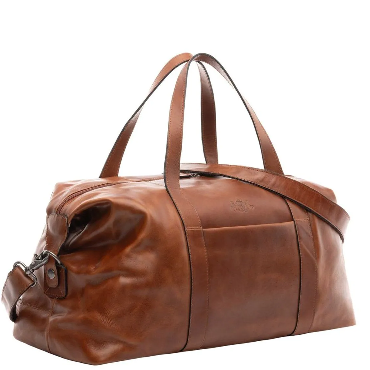 SID & VAIN AUBURN Reisetasche, hochwertiges Leder, vielseitig einsetzbar, großes Format 3