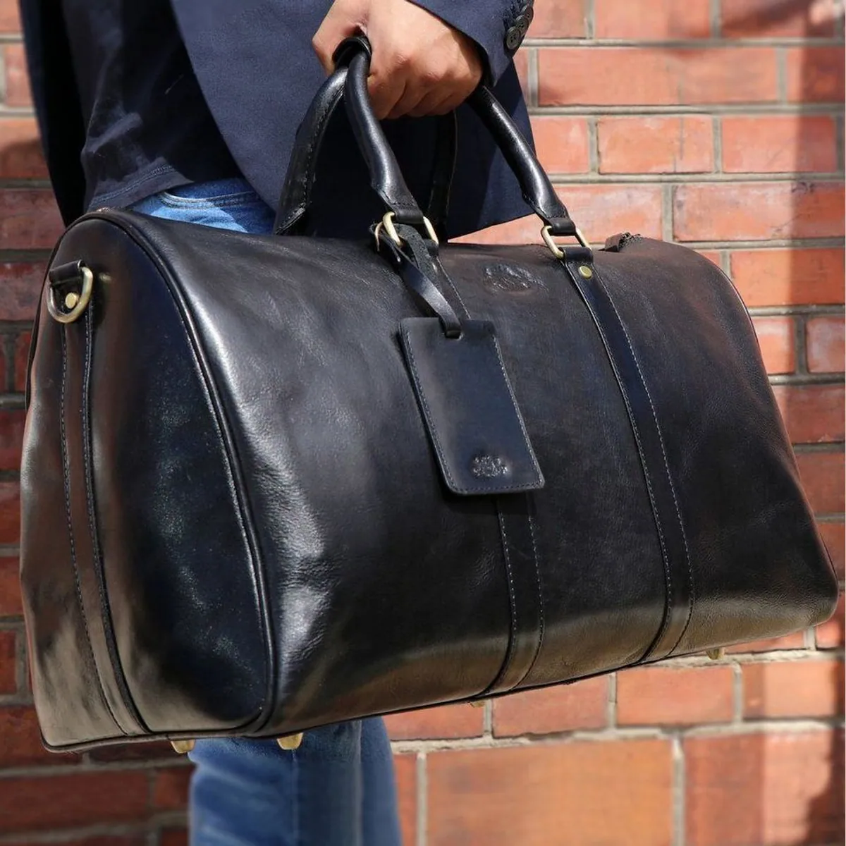 SID & VAIN Franklin Reisetasche aus Leder, geräumig und stilvoll 2