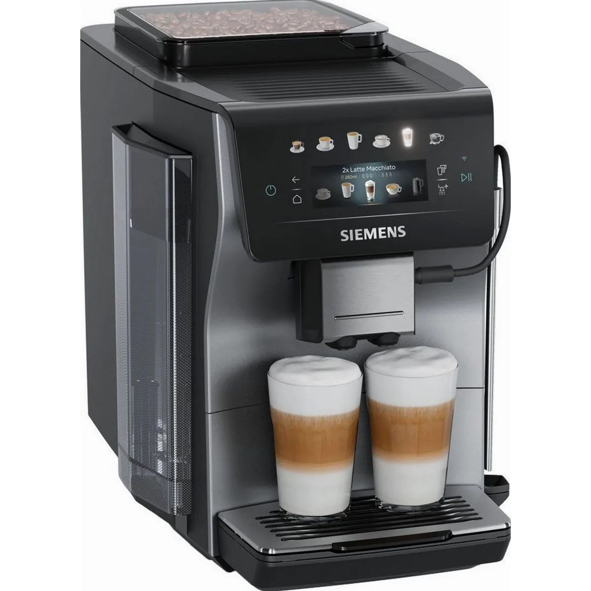 SIEMENS EQ600 Kaffeevollautomat, 6 Getränke, Kannenfunktion, Keramikmahlwerk