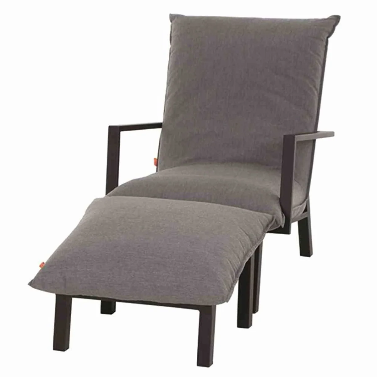 Siena Garden Rockford Loungesessel Set, pulverbeschichtetes Aluminium, schnelltrocknende Polsterung