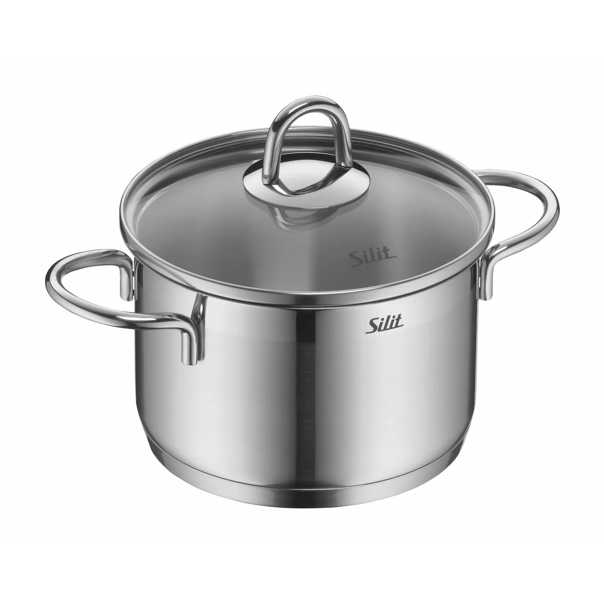 Silit Diamant Topf-Set, 11-teilig, Edelstahl 18/10 — induktionsgeeignet, spülmaschinenfest, Glasdeckel 2