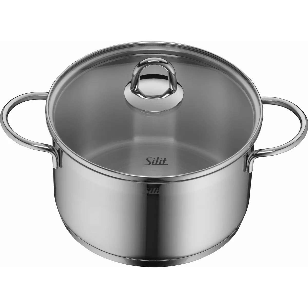 Silit Diamant Topf-Set, 11-teilig, Edelstahl 18/10 — induktionsgeeignet, spülmaschinenfest, Glasdeckel 3