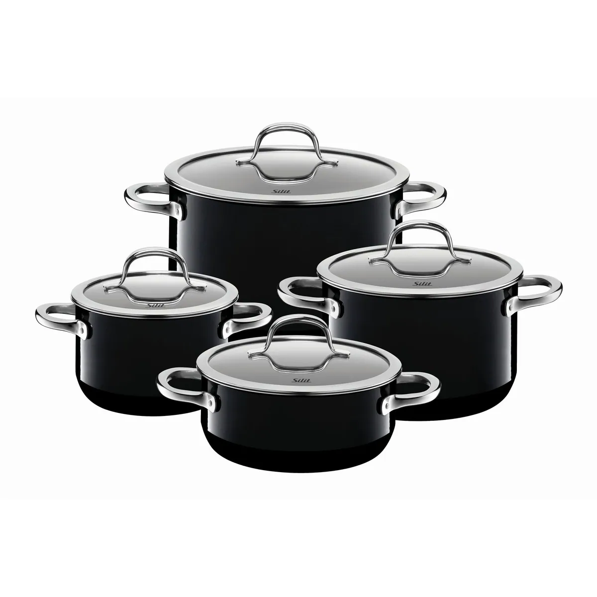 Silit Topf-Set Silargan Passion, 8-teilig, für alle Herdarten geeignet