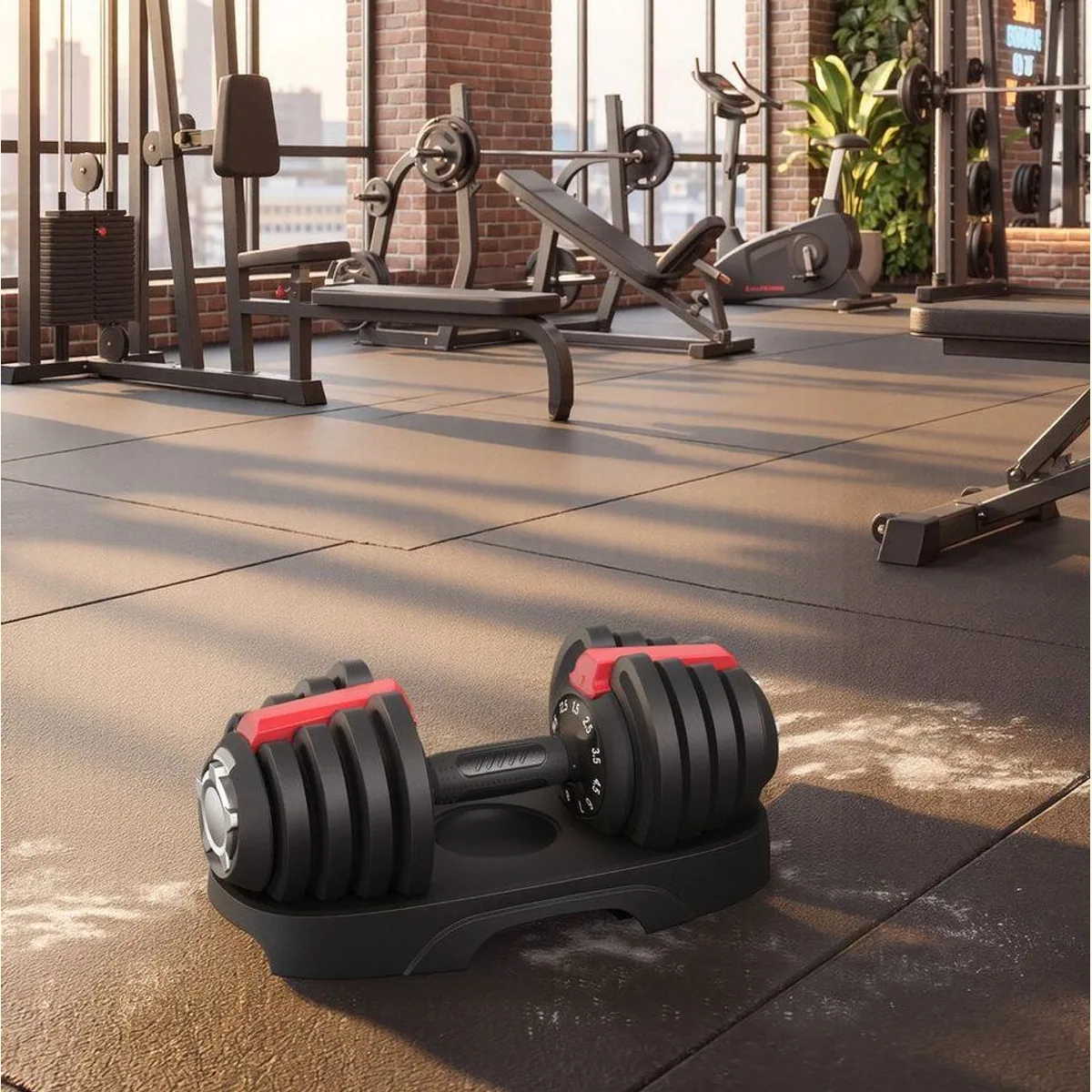 SONGMICS Hantel-Set 11-in-1, verstellbar von 1,5 kg bis 12,5 kg, rutschfester Griff 3