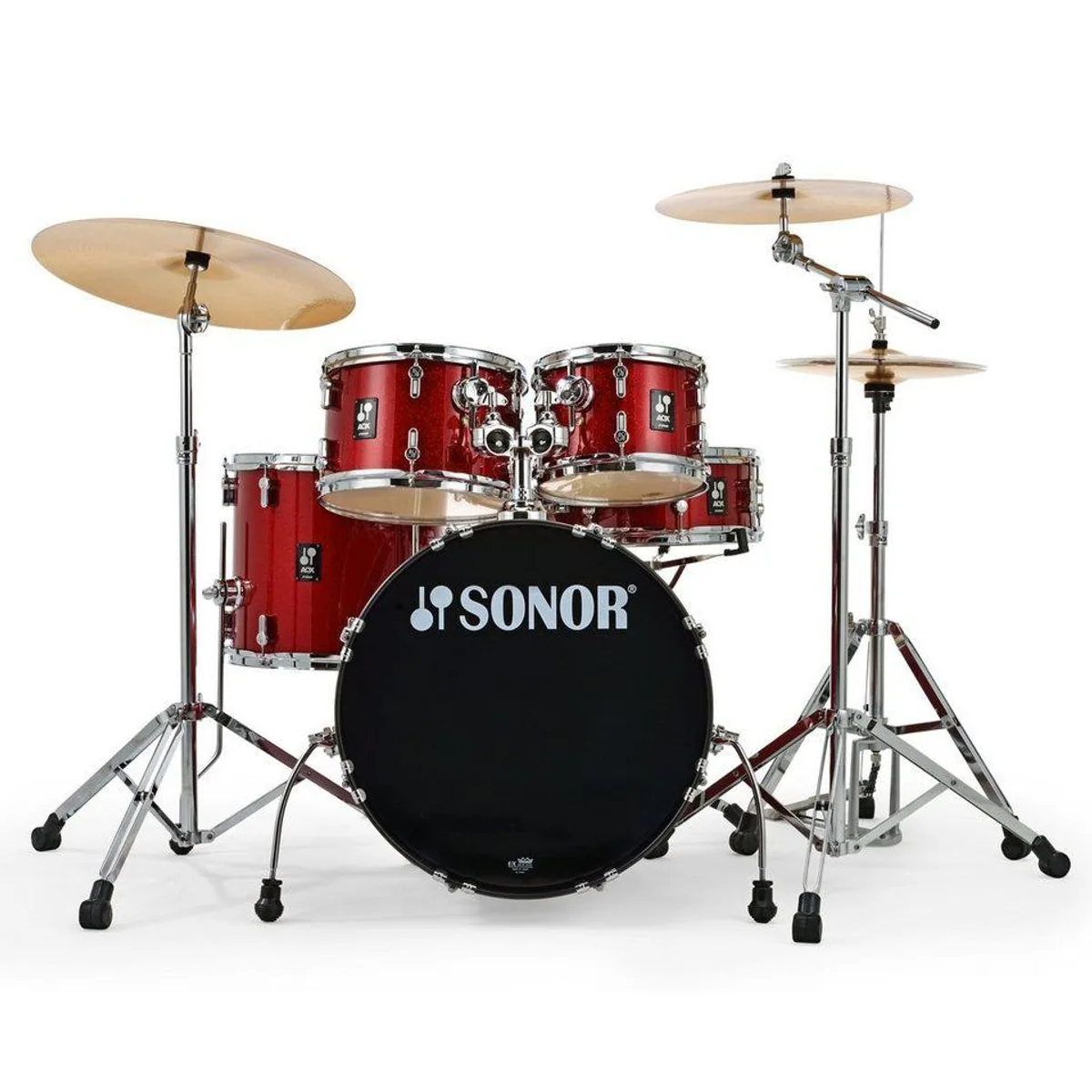 SONOR AQX Studio Schlagzeugset, 20 Zoll Bassdrum, inklusive Becken und Zubehör 2